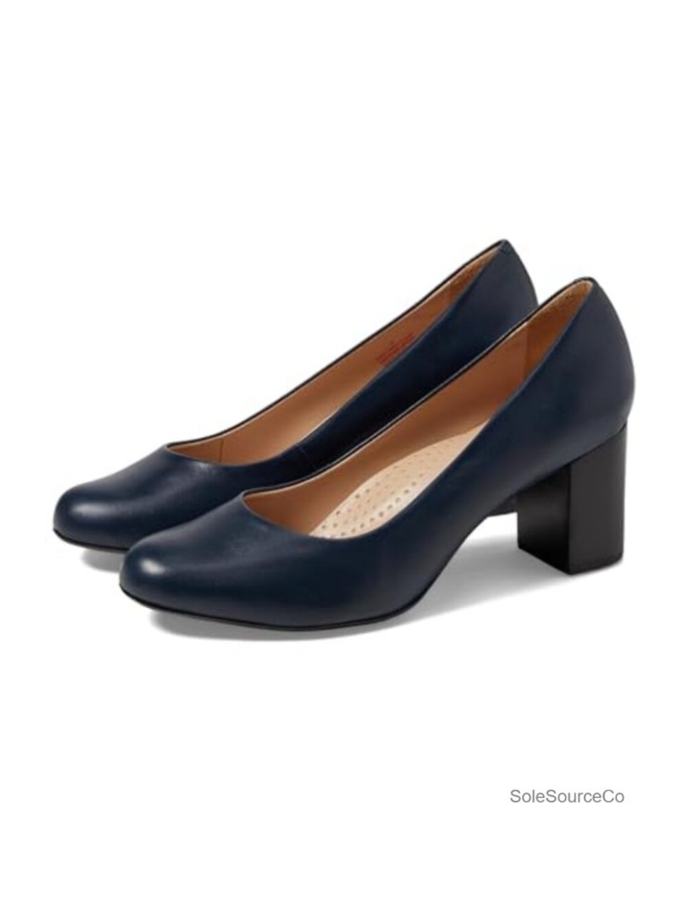 Women's Leather Stiletto Heel Pumps Closed Toe 2.5" Heel